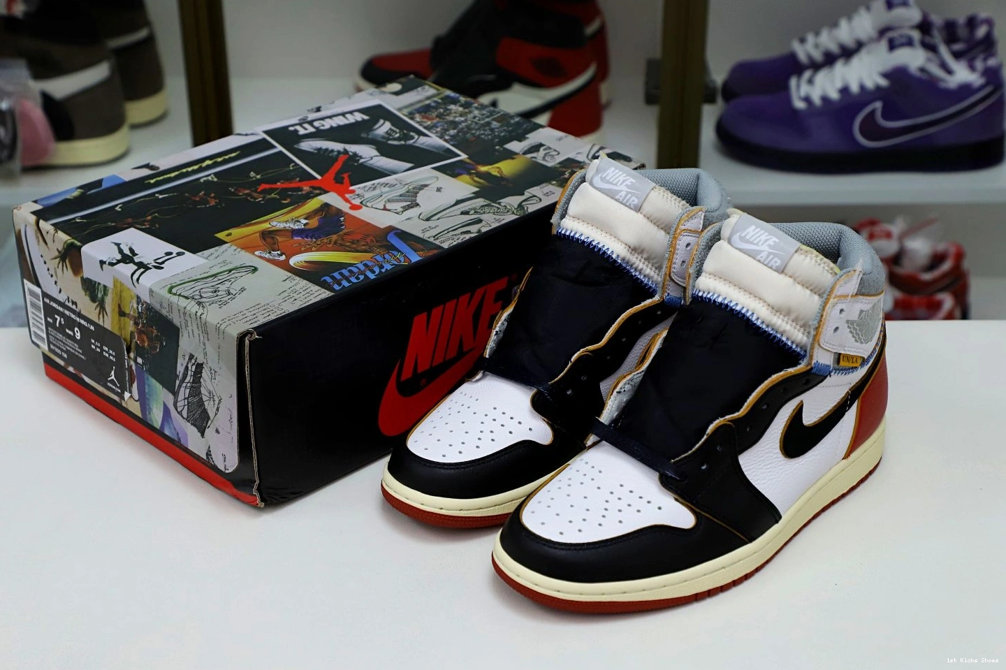 1st Kicks RETRO UNION X 1921 NRG AIR 1 HighQuality JORDAN HIGH LA Kimikick 1127